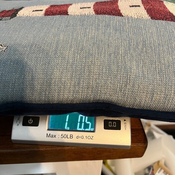 Nautical Lighthouse Tapestry Pillow Beach House Ocean Sea Boating 19”x12” - Picture 9 of 9